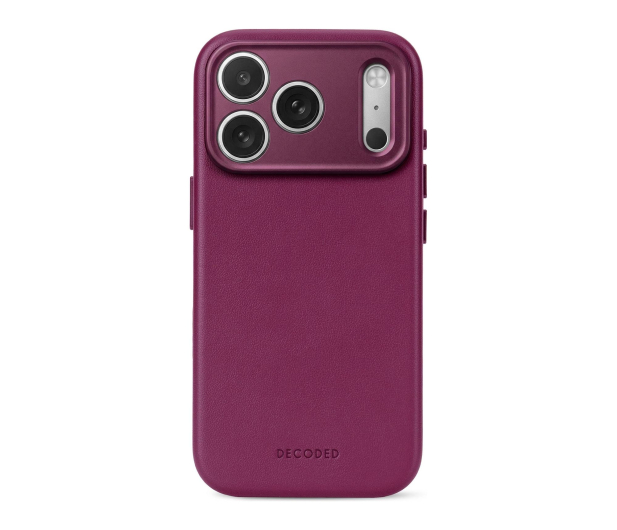 Decoded Leather Backcover do iPhone 18 Pro MagSafe (aubergine) - 1586668 - zdjęcie